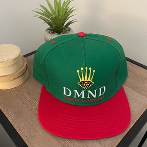 Diamond supply co hat green red crown
